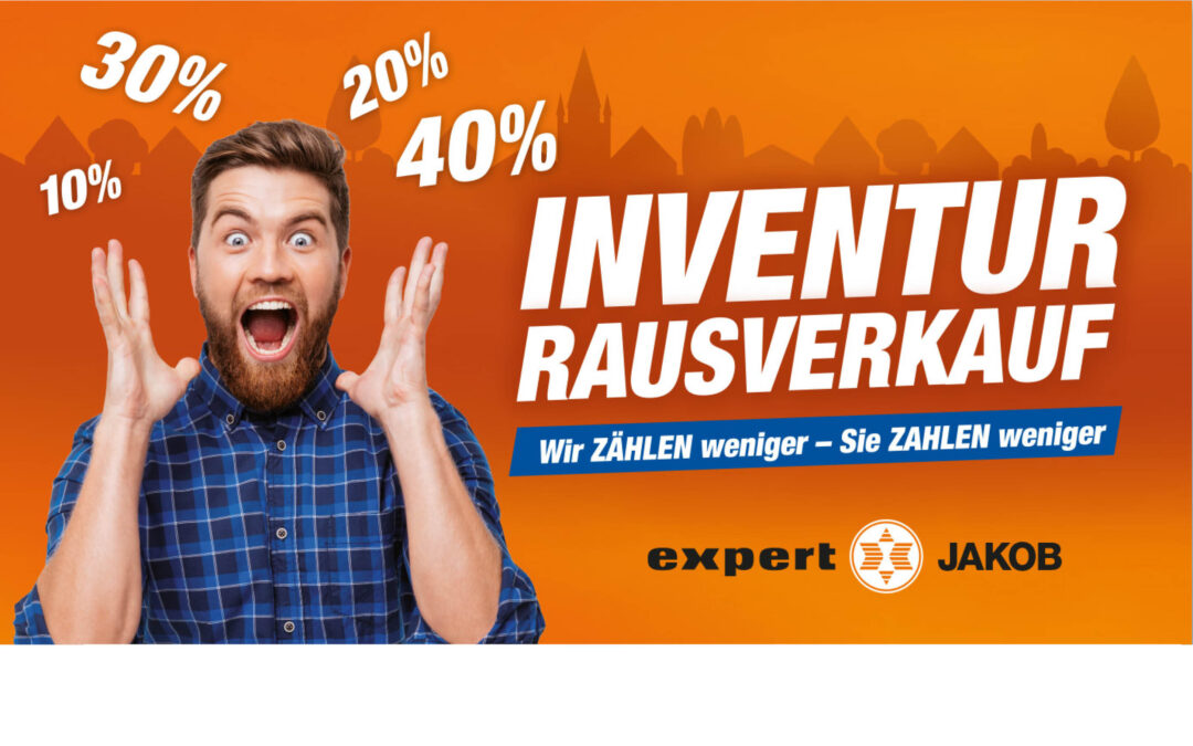 Inventurverkauf expert jakob