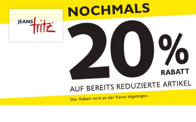20 % ON TOP AUF SALE